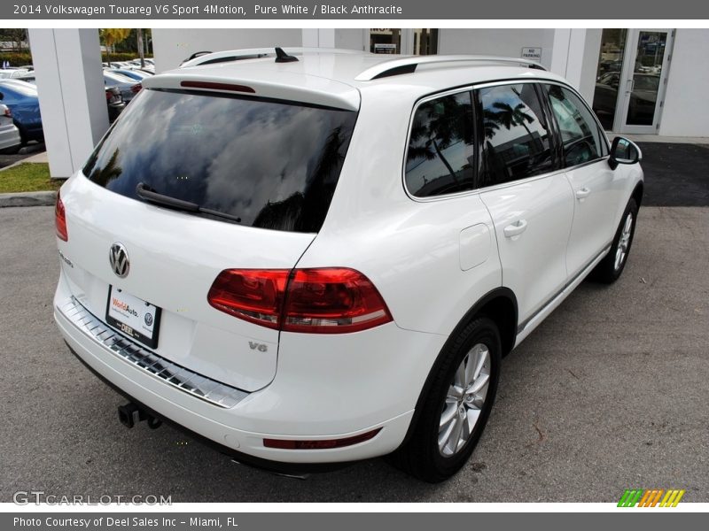 Pure White / Black Anthracite 2014 Volkswagen Touareg V6 Sport 4Motion