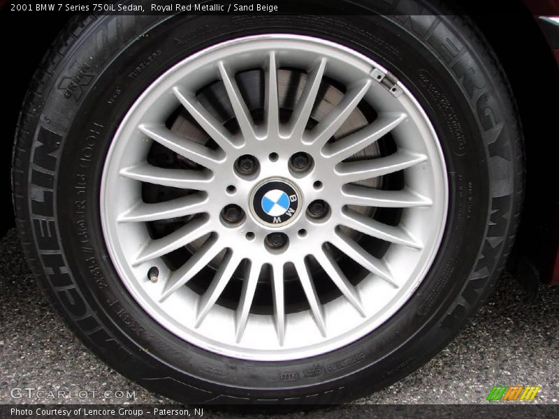 Royal Red Metallic / Sand Beige 2001 BMW 7 Series 750iL Sedan