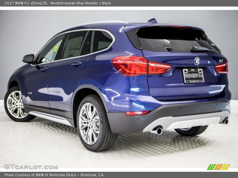 Mediterranean Blue Metallic / Black 2017 BMW X1 xDrive28i