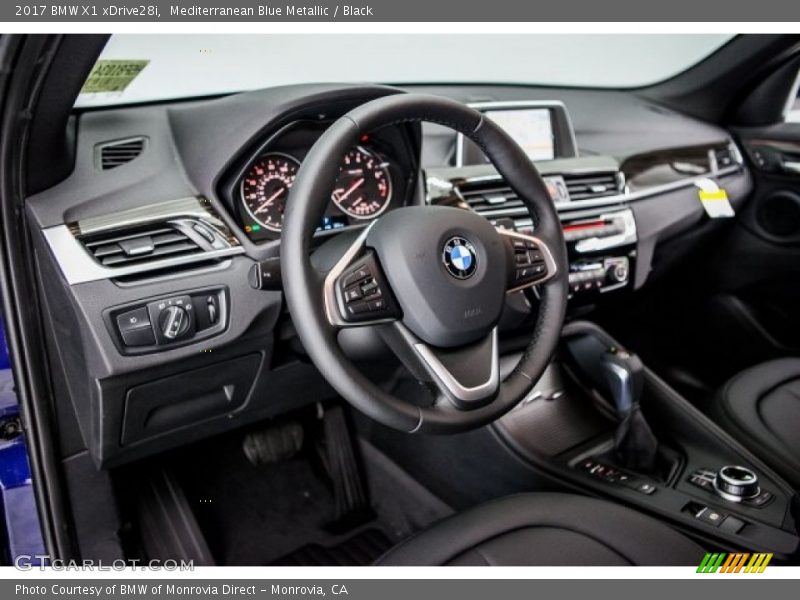Mediterranean Blue Metallic / Black 2017 BMW X1 xDrive28i