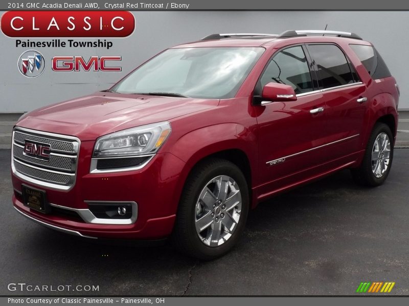 Crystal Red Tintcoat / Ebony 2014 GMC Acadia Denali AWD