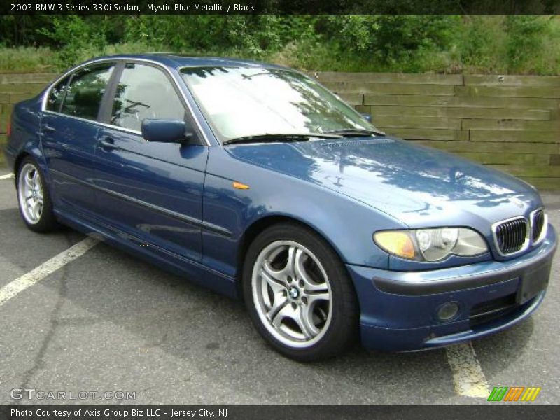 Mystic Blue Metallic / Black 2003 BMW 3 Series 330i Sedan
