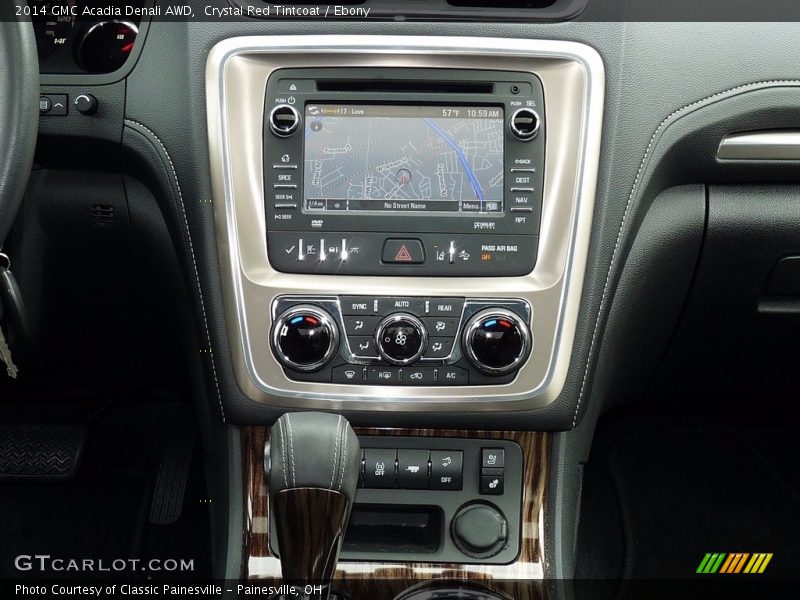 Crystal Red Tintcoat / Ebony 2014 GMC Acadia Denali AWD