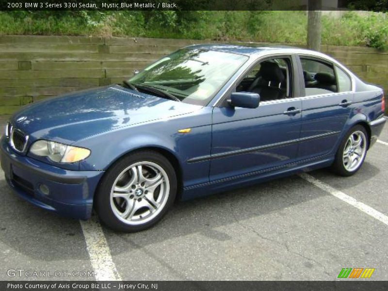 Mystic Blue Metallic / Black 2003 BMW 3 Series 330i Sedan