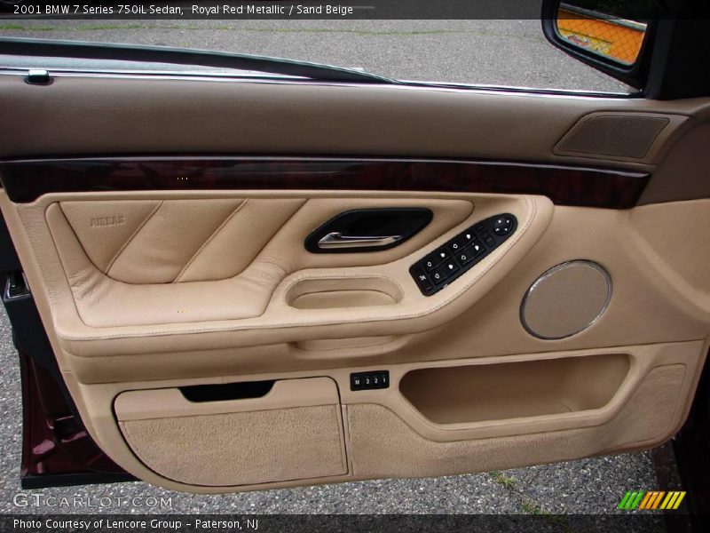Royal Red Metallic / Sand Beige 2001 BMW 7 Series 750iL Sedan