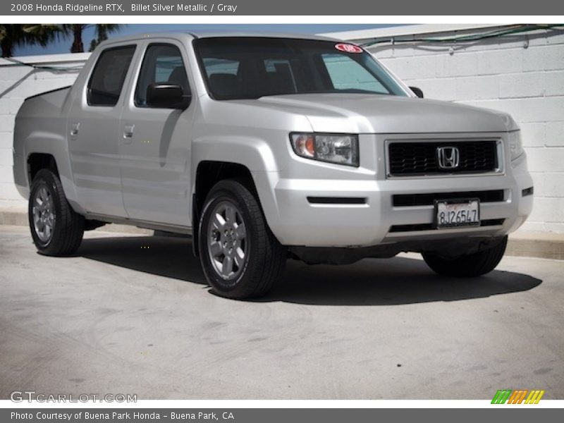 Billet Silver Metallic / Gray 2008 Honda Ridgeline RTX