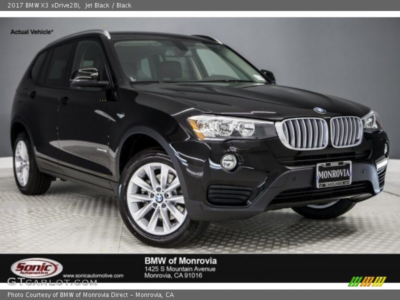 Jet Black / Black 2017 BMW X3 xDrive28i