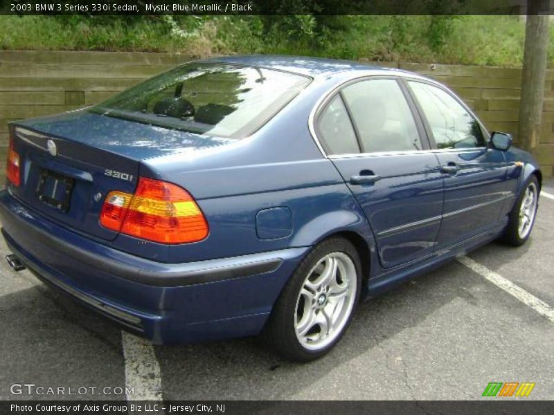 Mystic Blue Metallic / Black 2003 BMW 3 Series 330i Sedan