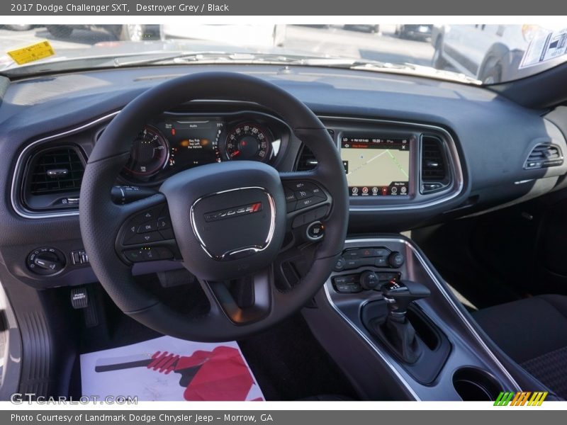 Destroyer Grey / Black 2017 Dodge Challenger SXT
