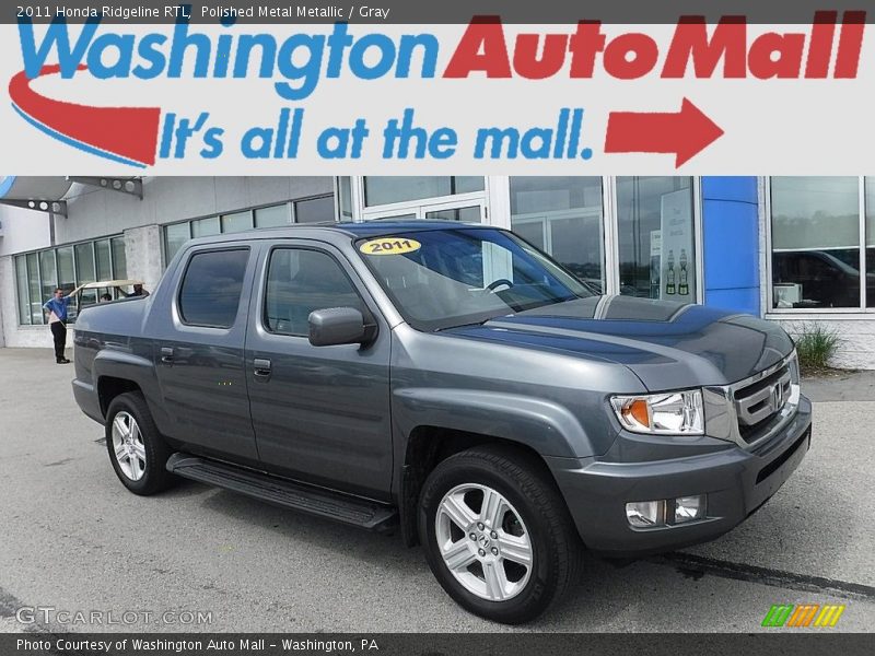 Polished Metal Metallic / Gray 2011 Honda Ridgeline RTL