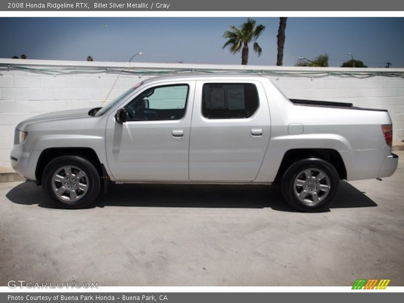 Billet Silver Metallic / Gray 2008 Honda Ridgeline RTX