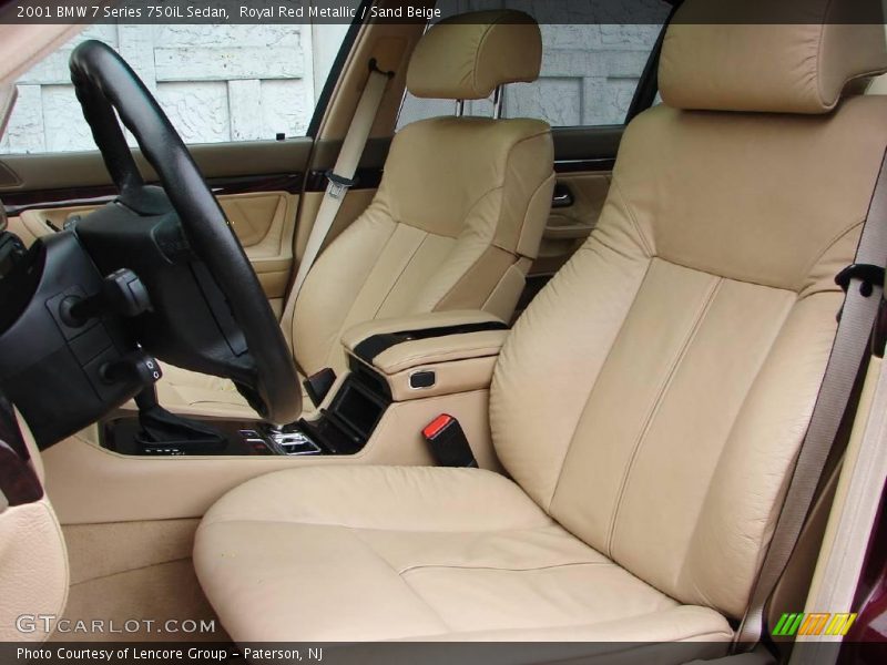 Royal Red Metallic / Sand Beige 2001 BMW 7 Series 750iL Sedan