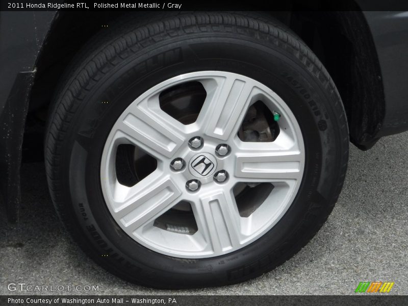 Polished Metal Metallic / Gray 2011 Honda Ridgeline RTL