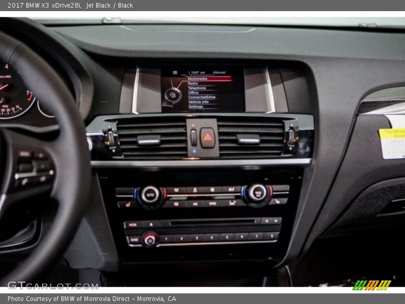 Jet Black / Black 2017 BMW X3 xDrive28i
