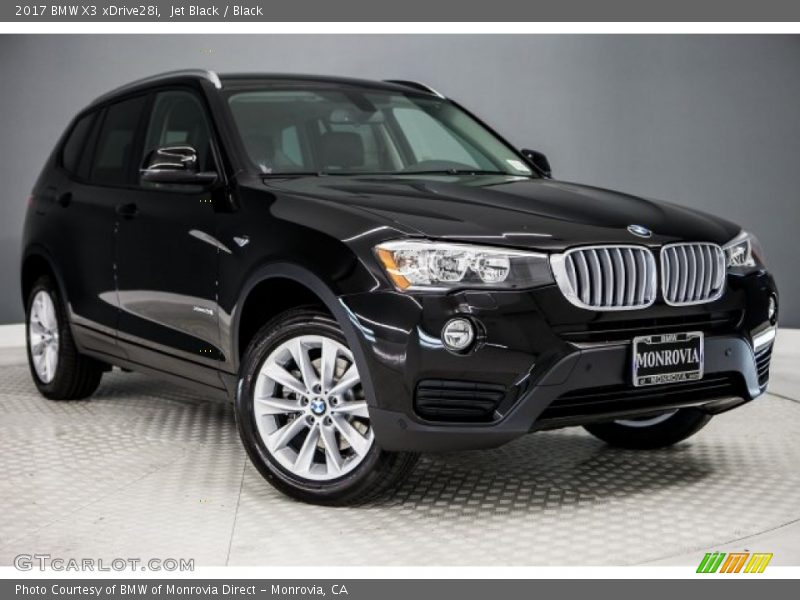 Jet Black / Black 2017 BMW X3 xDrive28i
