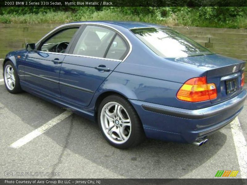 Mystic Blue Metallic / Black 2003 BMW 3 Series 330i Sedan