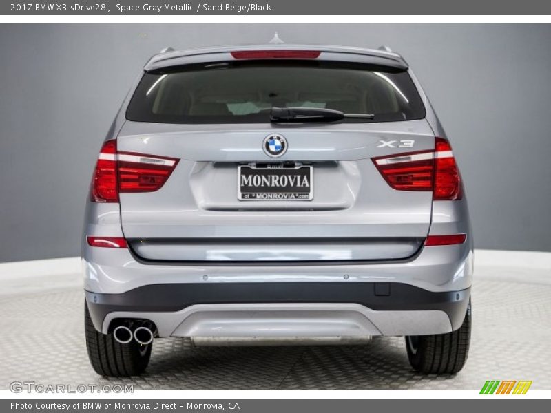 Space Gray Metallic / Sand Beige/Black 2017 BMW X3 sDrive28i