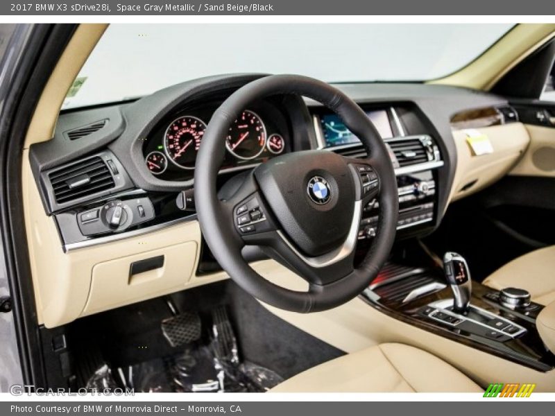 Space Gray Metallic / Sand Beige/Black 2017 BMW X3 sDrive28i