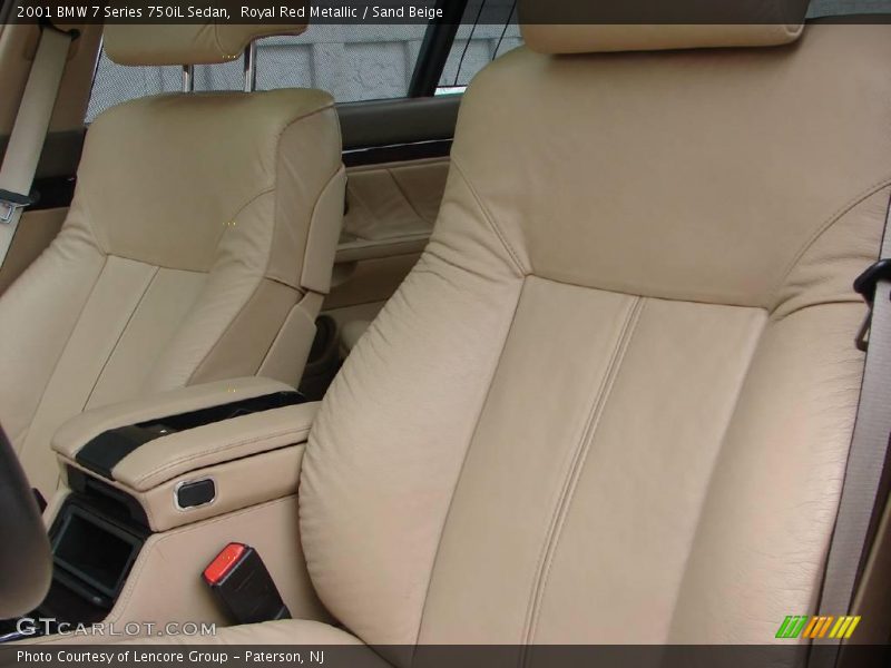 Royal Red Metallic / Sand Beige 2001 BMW 7 Series 750iL Sedan