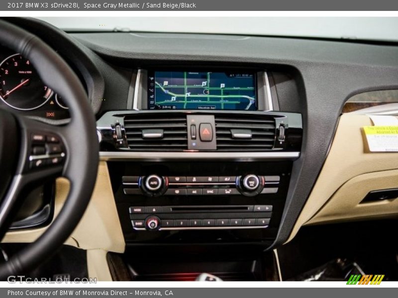 Space Gray Metallic / Sand Beige/Black 2017 BMW X3 sDrive28i