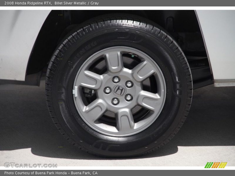 Billet Silver Metallic / Gray 2008 Honda Ridgeline RTX