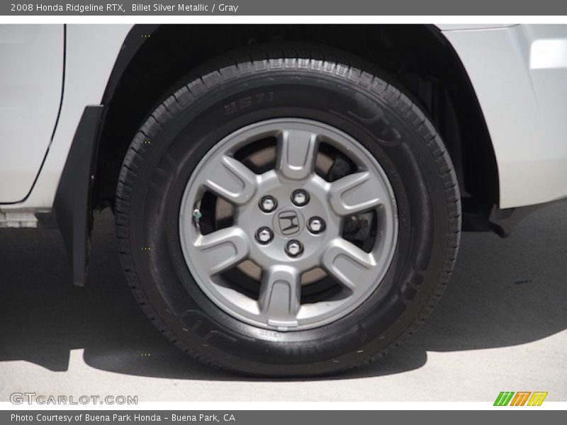 Billet Silver Metallic / Gray 2008 Honda Ridgeline RTX