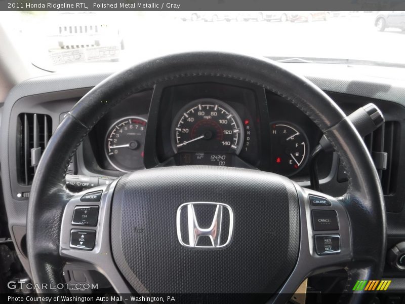 Polished Metal Metallic / Gray 2011 Honda Ridgeline RTL