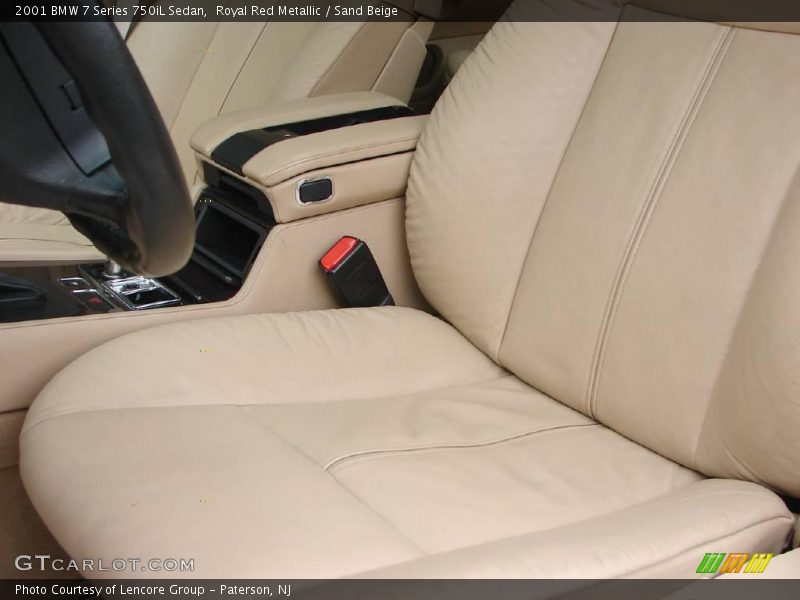 Royal Red Metallic / Sand Beige 2001 BMW 7 Series 750iL Sedan
