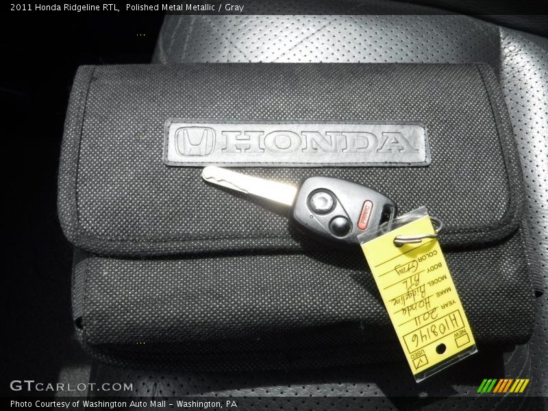 Polished Metal Metallic / Gray 2011 Honda Ridgeline RTL