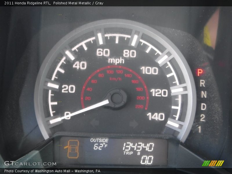 Polished Metal Metallic / Gray 2011 Honda Ridgeline RTL