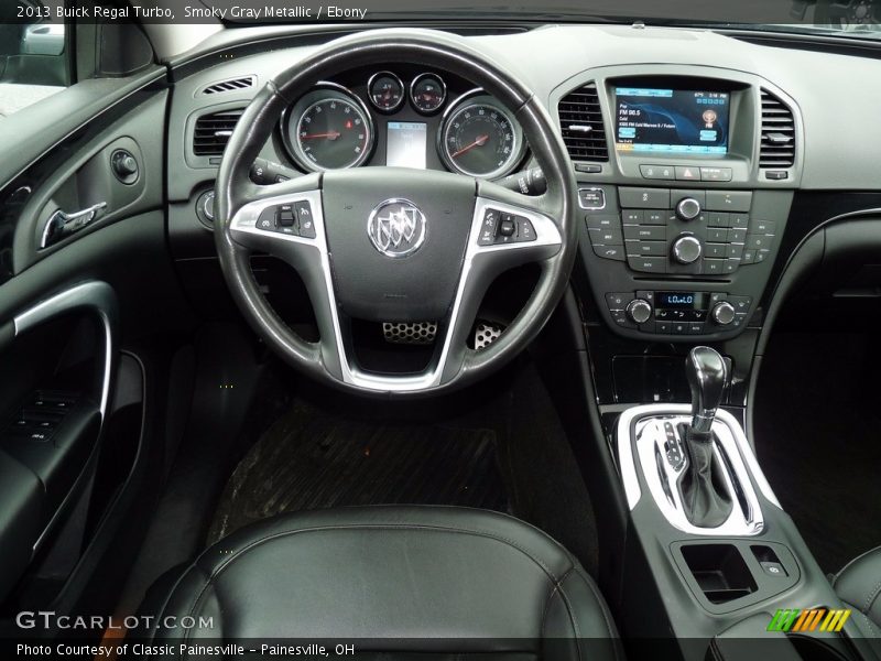 Smoky Gray Metallic / Ebony 2013 Buick Regal Turbo