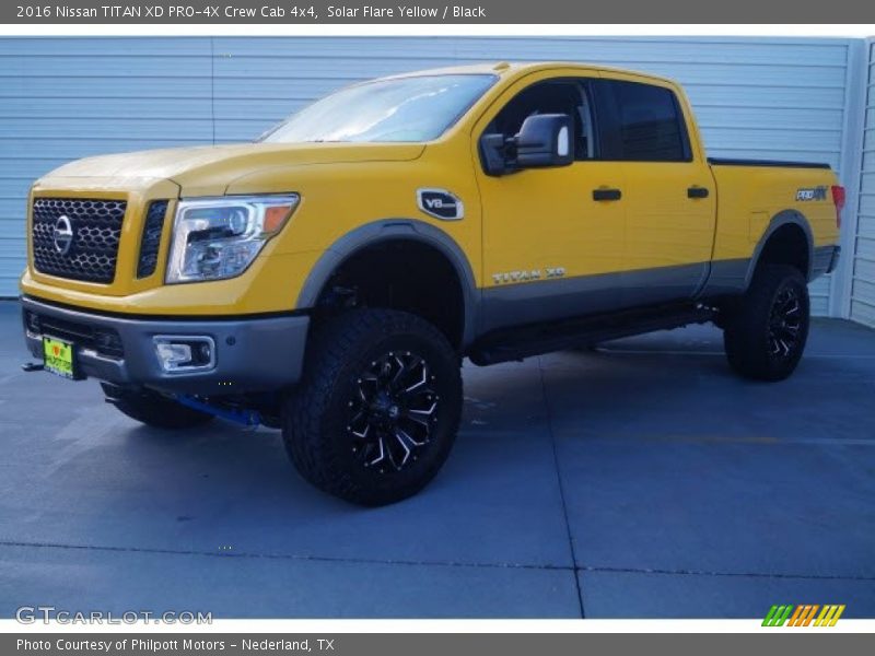 Solar Flare Yellow / Black 2016 Nissan TITAN XD PRO-4X Crew Cab 4x4