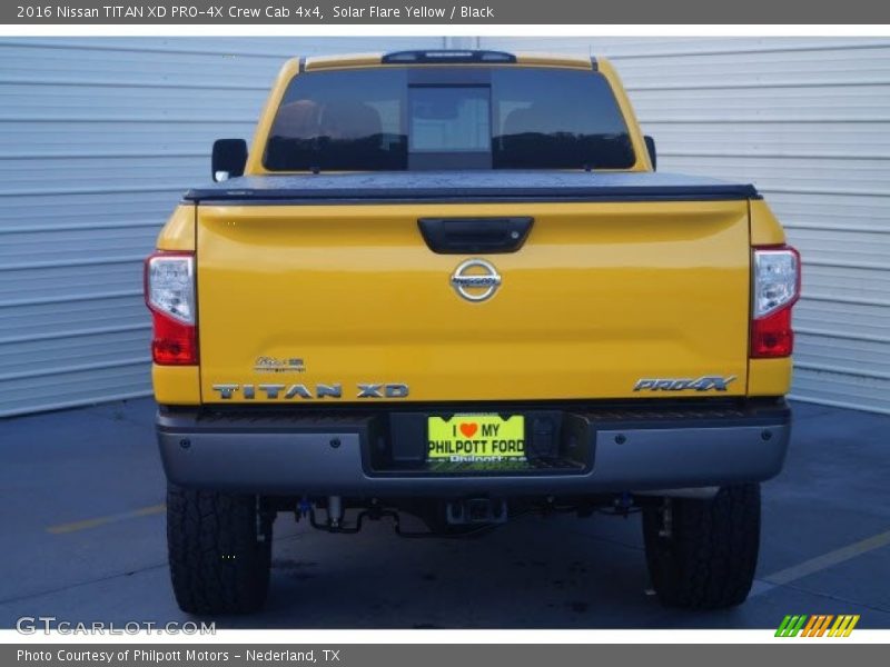 Solar Flare Yellow / Black 2016 Nissan TITAN XD PRO-4X Crew Cab 4x4