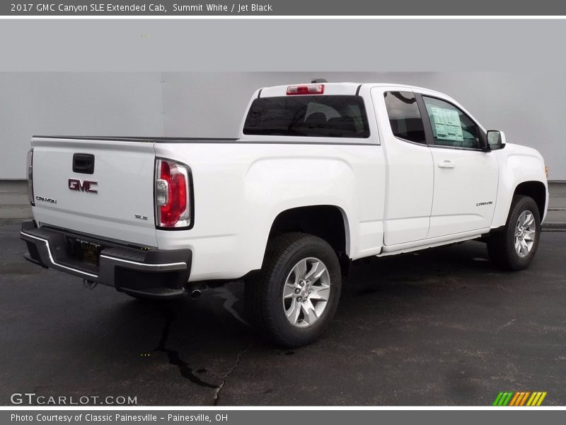 Summit White / Jet Black 2017 GMC Canyon SLE Extended Cab