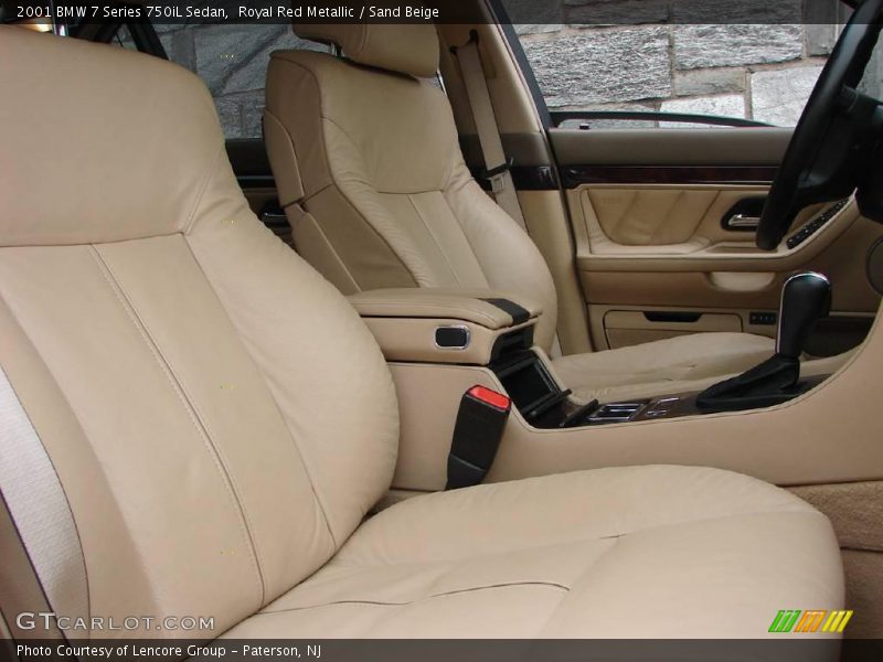 Royal Red Metallic / Sand Beige 2001 BMW 7 Series 750iL Sedan
