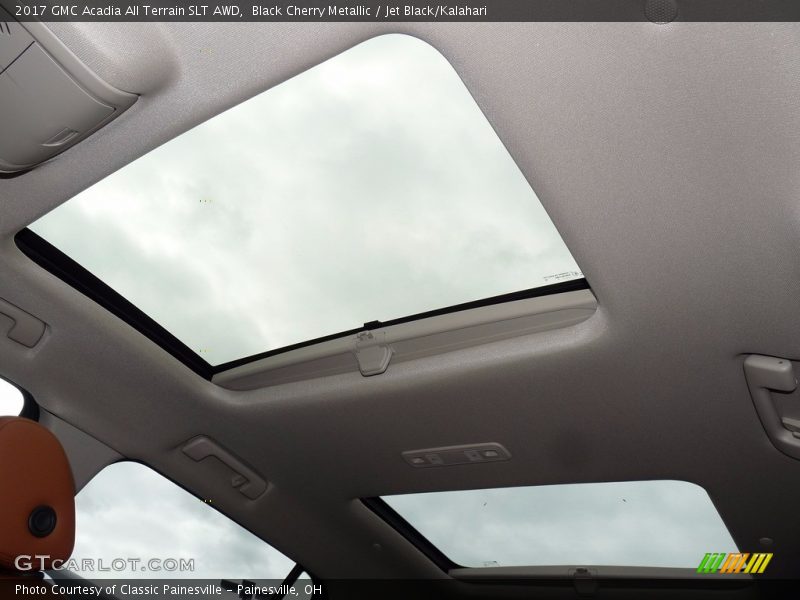 Black Cherry Metallic / Jet Black/Kalahari 2017 GMC Acadia All Terrain SLT AWD