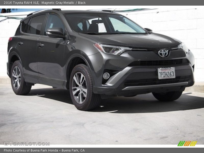 Magnetic Gray Metallic / Black 2016 Toyota RAV4 XLE