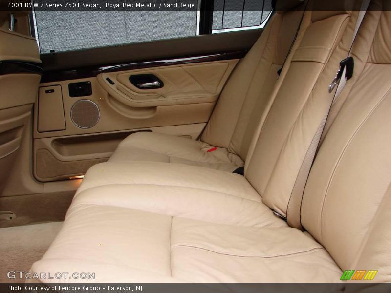 Royal Red Metallic / Sand Beige 2001 BMW 7 Series 750iL Sedan