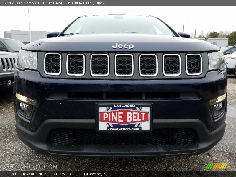 True Blue Pearl / Black 2017 Jeep Compass Latitude 4x4