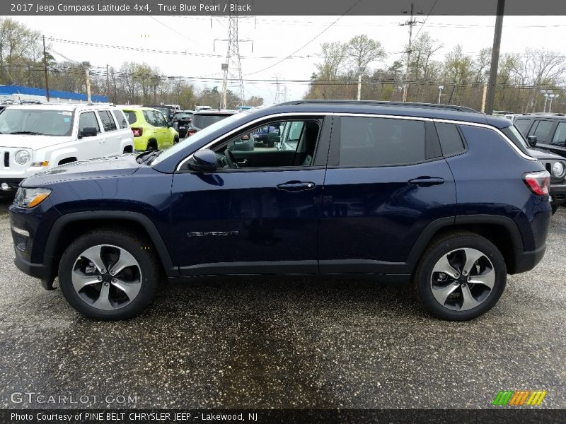 True Blue Pearl / Black 2017 Jeep Compass Latitude 4x4