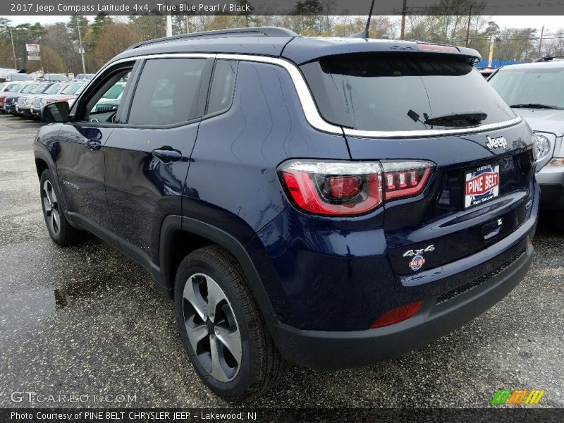 True Blue Pearl / Black 2017 Jeep Compass Latitude 4x4