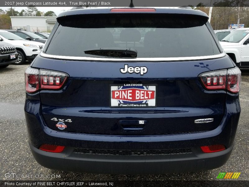 True Blue Pearl / Black 2017 Jeep Compass Latitude 4x4
