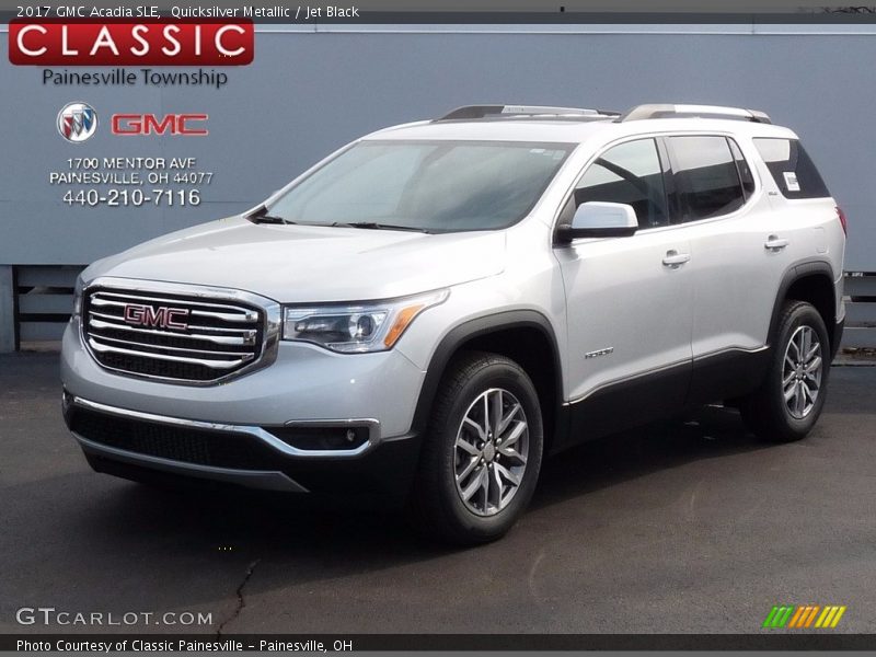 Quicksilver Metallic / Jet Black 2017 GMC Acadia SLE