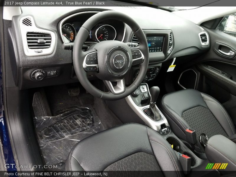 True Blue Pearl / Black 2017 Jeep Compass Latitude 4x4