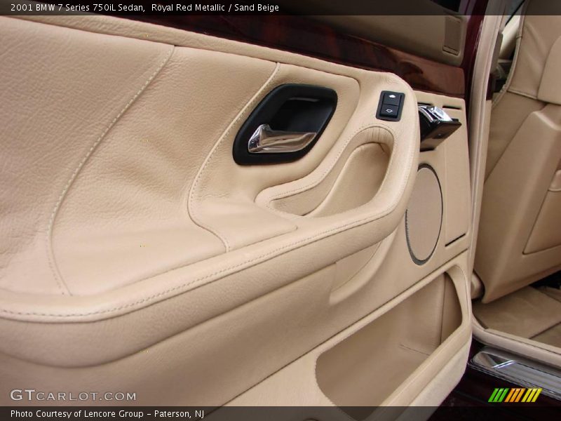 Royal Red Metallic / Sand Beige 2001 BMW 7 Series 750iL Sedan