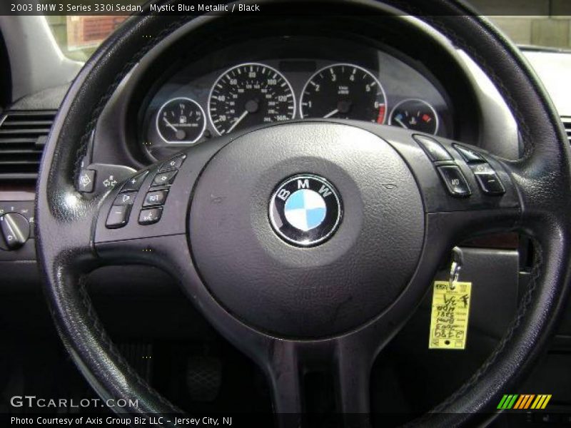 Mystic Blue Metallic / Black 2003 BMW 3 Series 330i Sedan