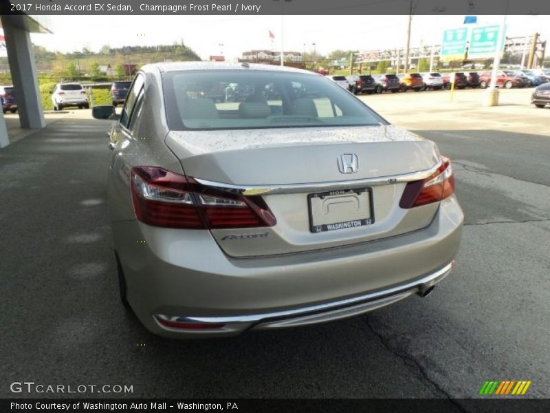 Champagne Frost Pearl / Ivory 2017 Honda Accord EX Sedan