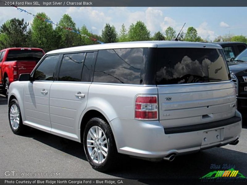 Ingot Silver / Charcoal Black 2014 Ford Flex SEL