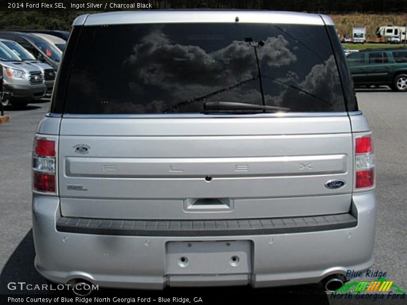 Ingot Silver / Charcoal Black 2014 Ford Flex SEL