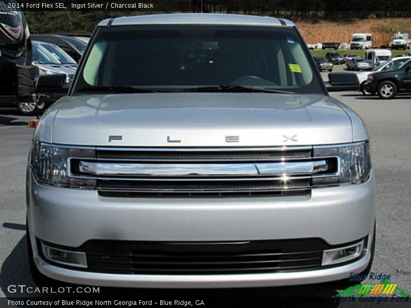 Ingot Silver / Charcoal Black 2014 Ford Flex SEL